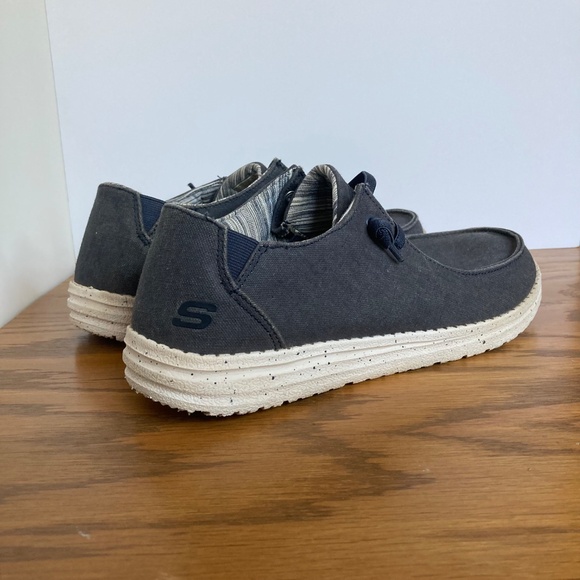 Skechers Mens Shoes Navy Blue Slip On Size 11 - Picture 9 of 13